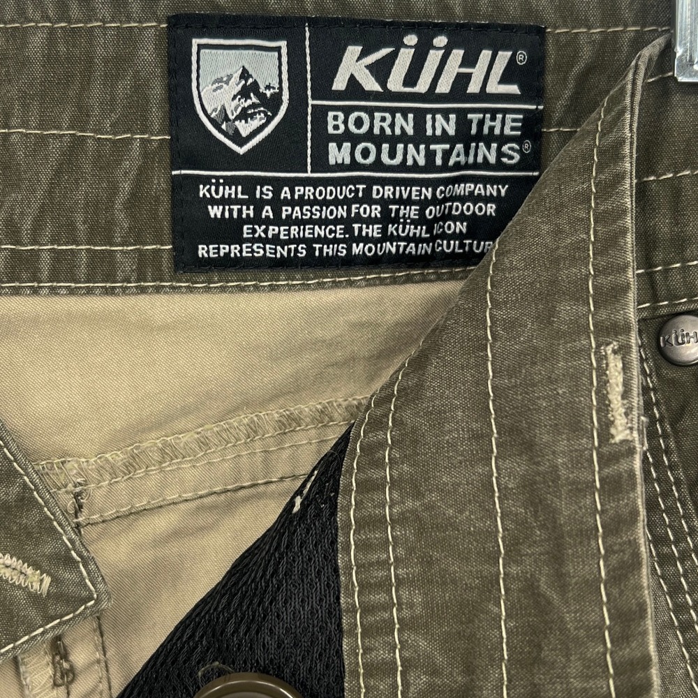 Kuhl Ramblr Cargo Shorts Mens 36 Vintage Patina Hiking Outdoor Rugged Utility - Picture 4 of 6